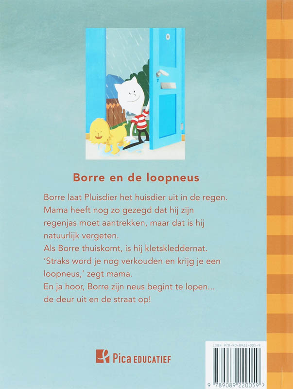Borre en de loopneus / De Gestreepte Boekjes / Groep 2 achterkant