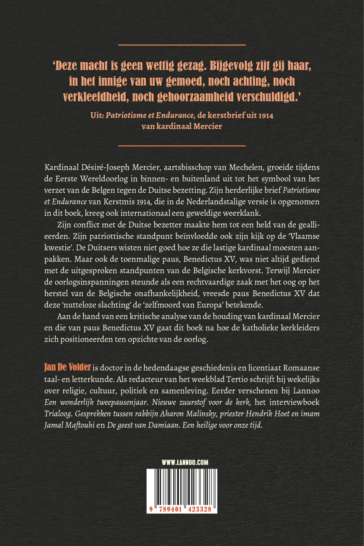 Kardinaal verzet achterkant