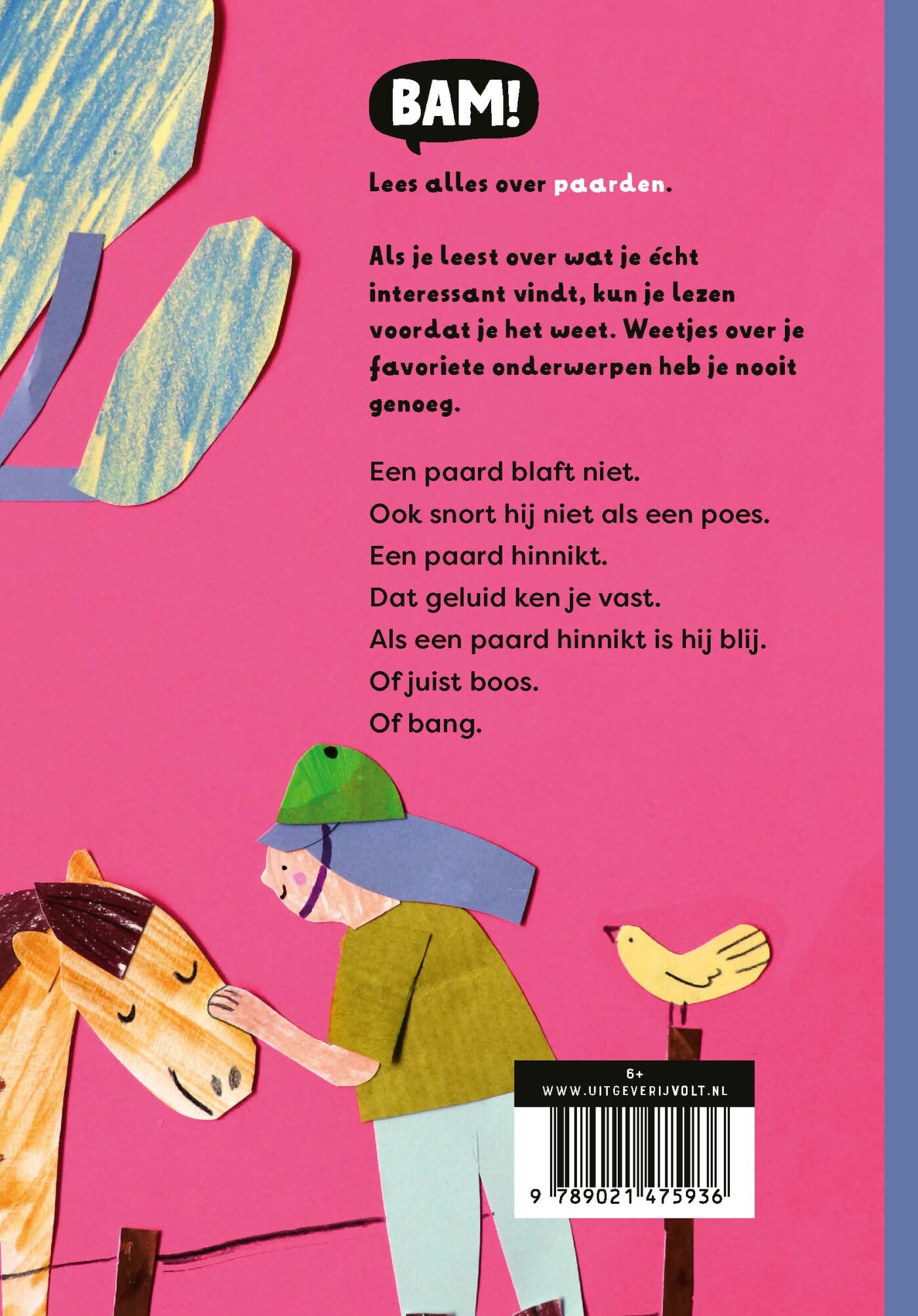 Op een paard, hi ha! / BAM! Ik lees achterkant