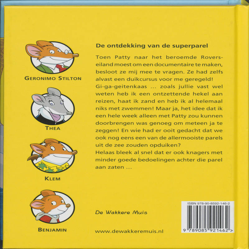 De ontdekking van de superparel / Geronimo Stilton / 42 achterkant