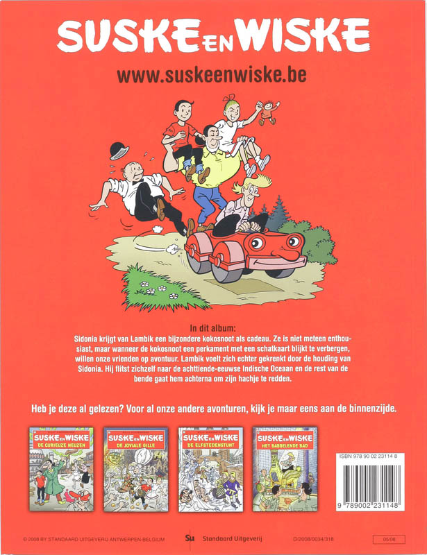 De komieke Coco / Suske en Wiske / 217 achterkant