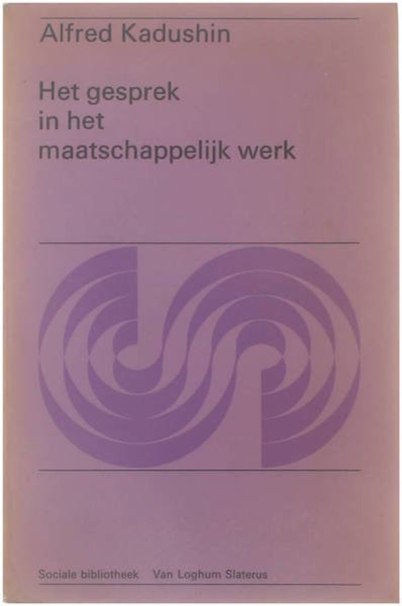 boekenbalie_9789060013397_cover Het gesprek in het maatschappelijk werk / Sociale bibliotheek