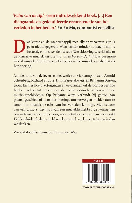 Echo van de tijd achterkant