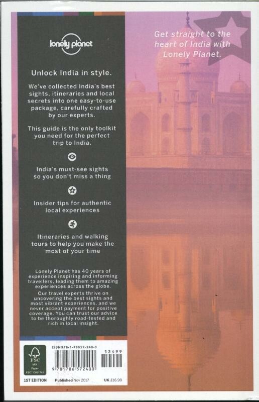 India / Lonely Planet's best of guides achterkant