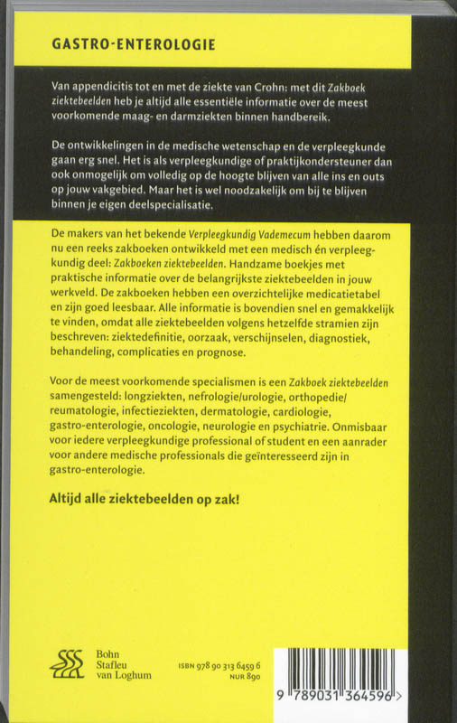 Zakboek ziektebeelden Gastro-enterologie achterkant