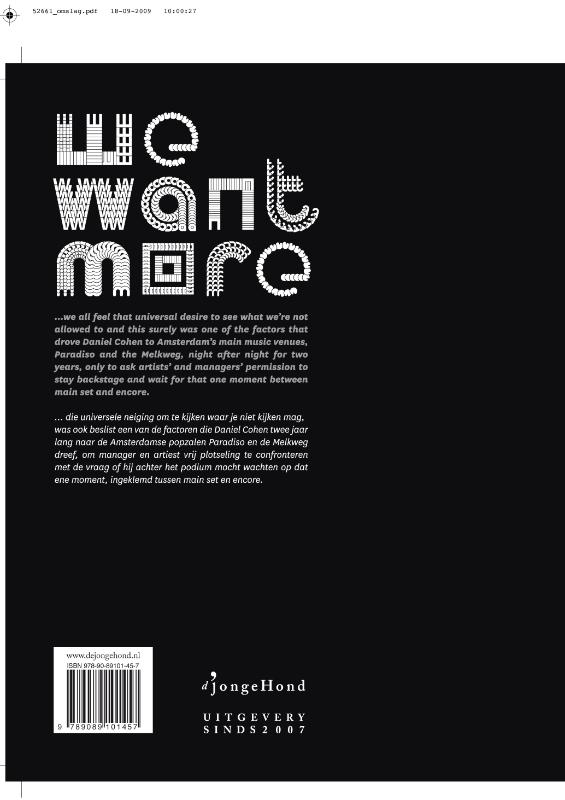 We want more achterkant