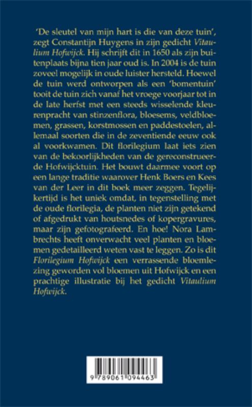 Miniaturen reeks 45 - Florilegium Hofwijck achterkant