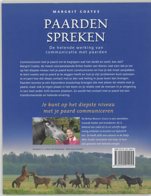 Paarden spreken achterkant