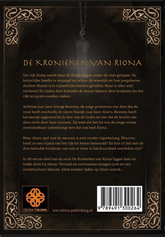 Verraad / De kronieken van Riona / 1 achterkant