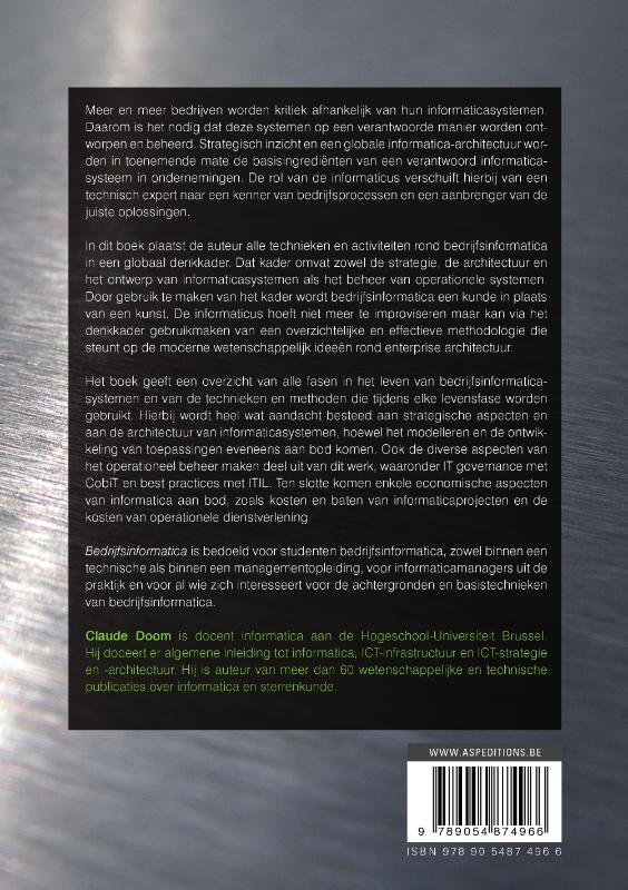 Bedrijfsinformatica achterkant