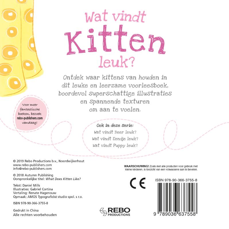 Wat vindt kitten leuk? / Wat vindt ... leuk? achterkant