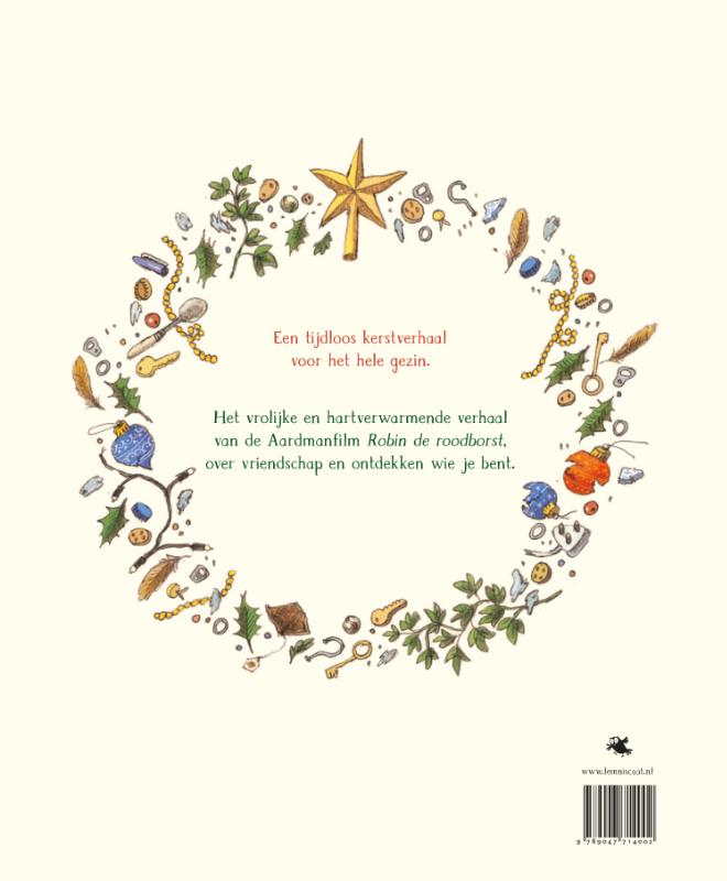 Robin de roodborst achterkant