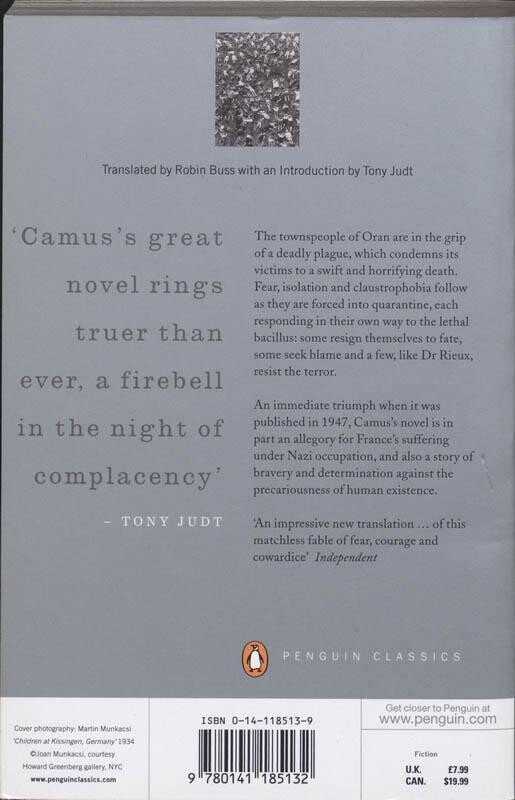 The Plague / Penguin Modern Classics achterkant