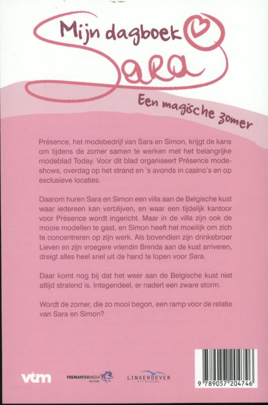 Liefste dagboek een magische zomer Liefste dagboek een magische zomer achterkant