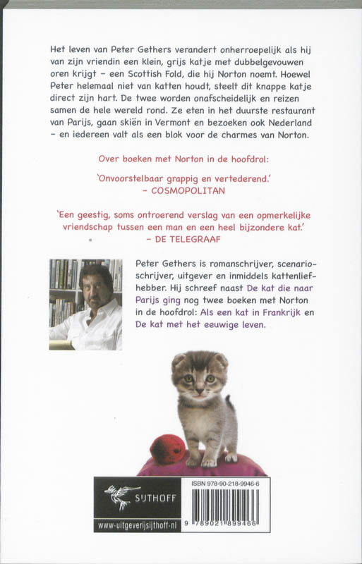 De Kat Die Naar Parijs Ging achterkant