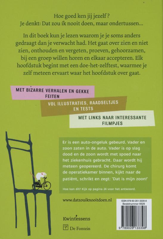 Dat zou ík nooit doen! achterkant