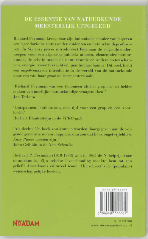 Six Easy Pieces achterkant