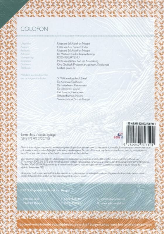 Groep 8 / Leefstijl (set van 5 ex.) Werkboek Groep 8 / Werkboek achterkant