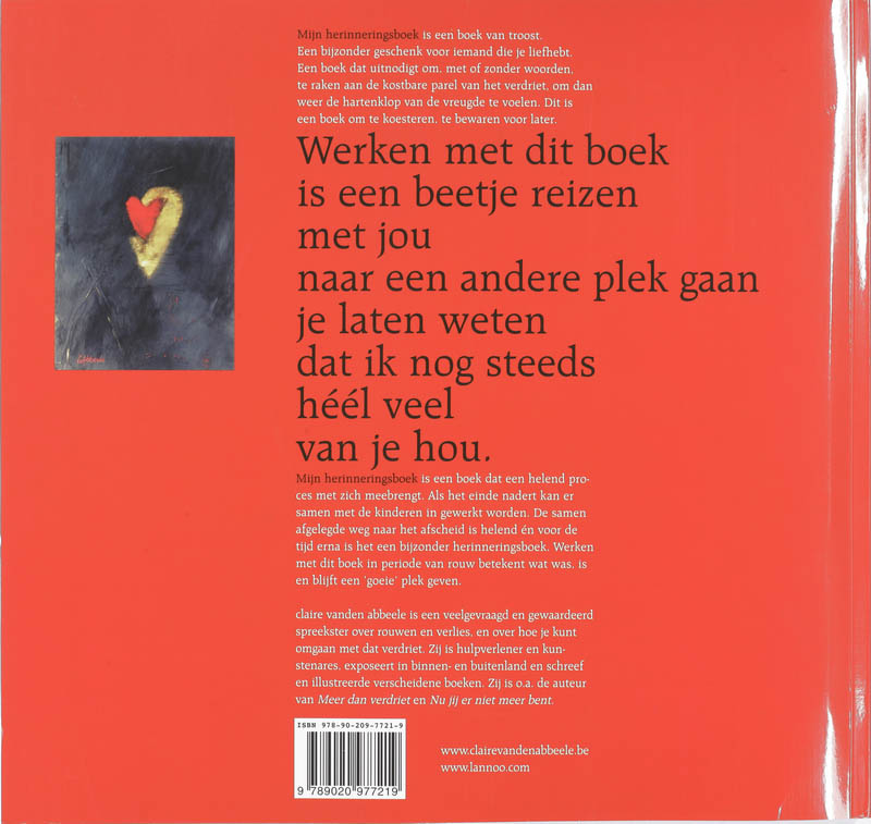 Mijn herinneringsboek Mijn herinneringsboek achterkant
