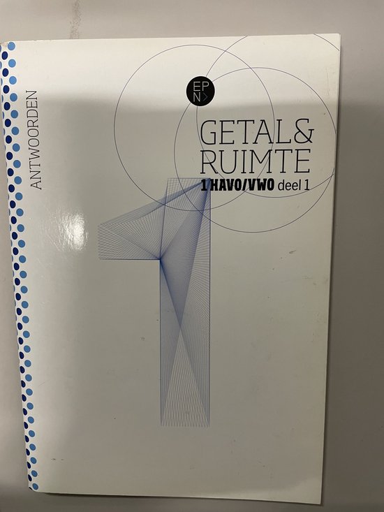 boekenbalie_9789011112360_cover Getal en Ruimte Antwoordenboek 1 havo/vwo deel 1