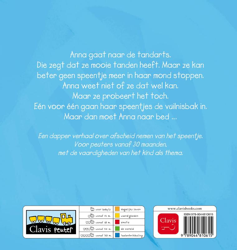 Anna gooit haar speentjes weg achterkant