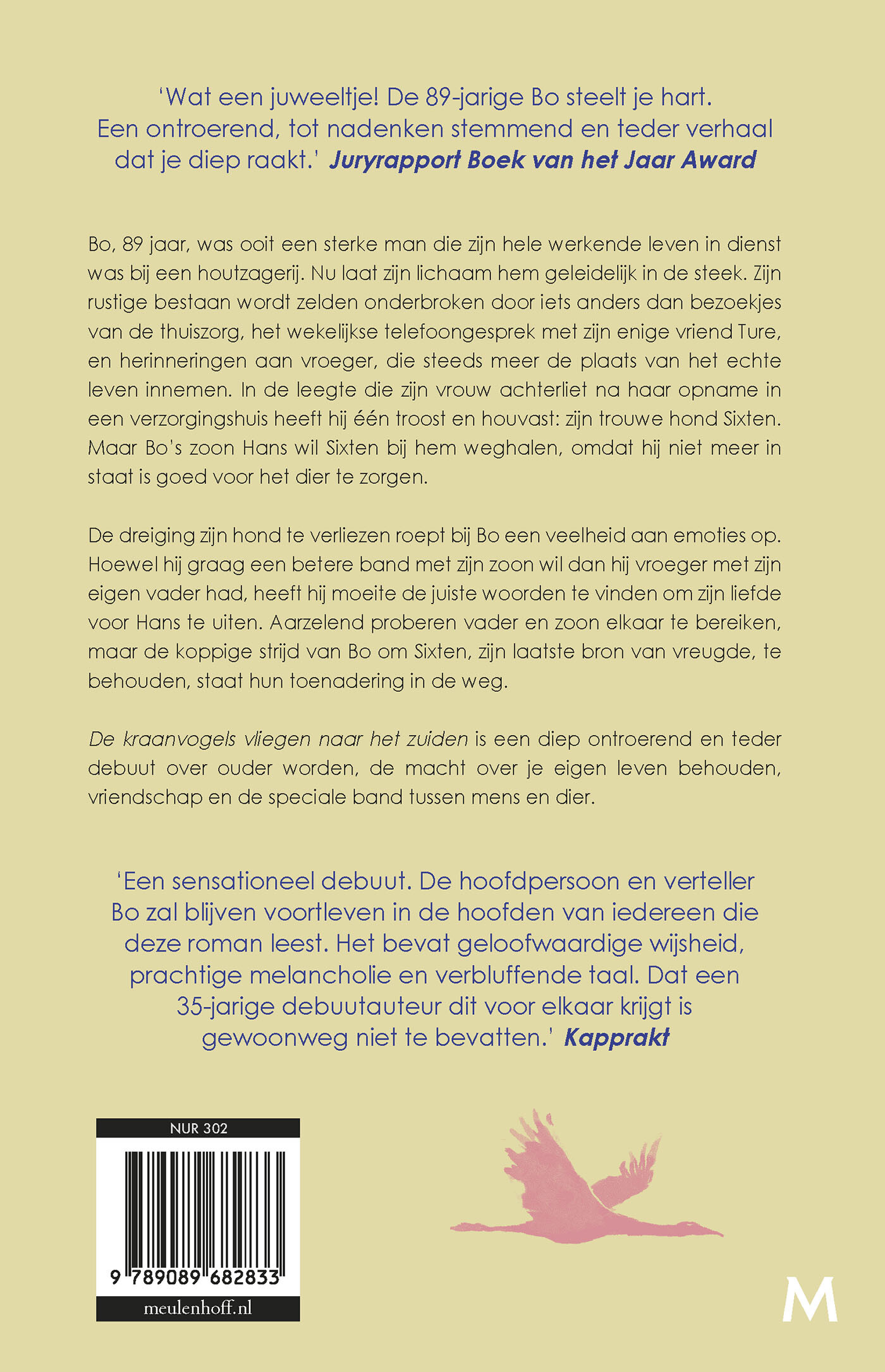 De kraanvogels vliegen naar het zuiden achterkant