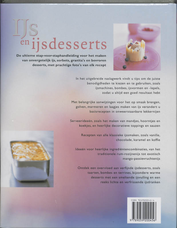 Ijs En Ijsdesserts achterkant