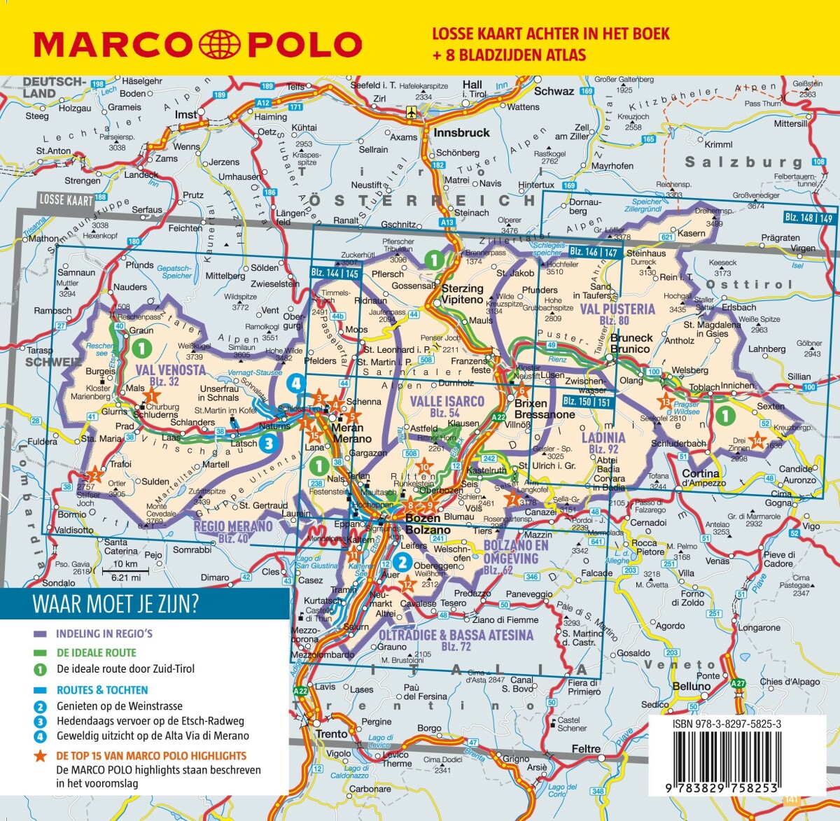 Zuid-Tirol / Marco Polo achterkant