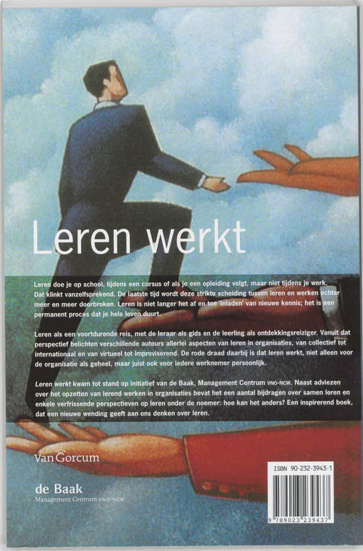 Leren werkt achterkant