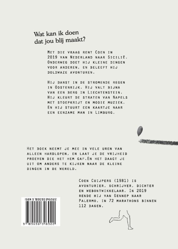 Hardloopreis van geluk achterkant
