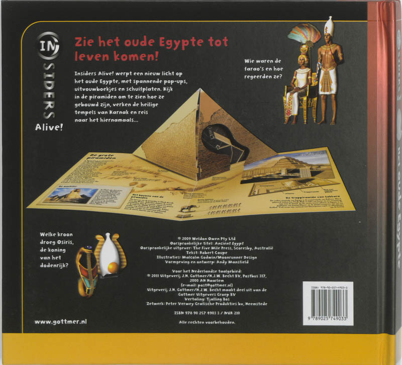 Het oude Egypte / Insiders Alive! Het oude Egypte / Insiders Alive! achterkant