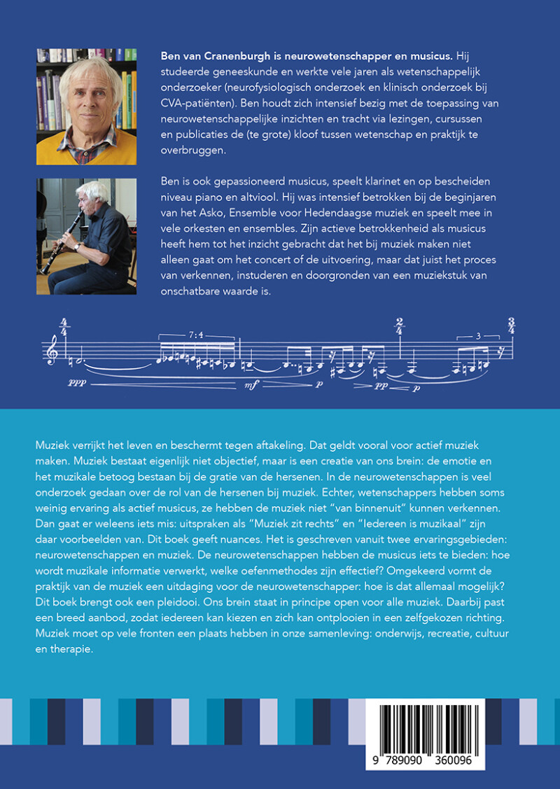 Muziek en brein / Toegepaste neurowetenschappen achterkant