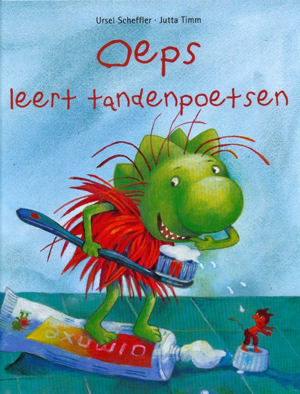 Oeps leert tandenpoetsen