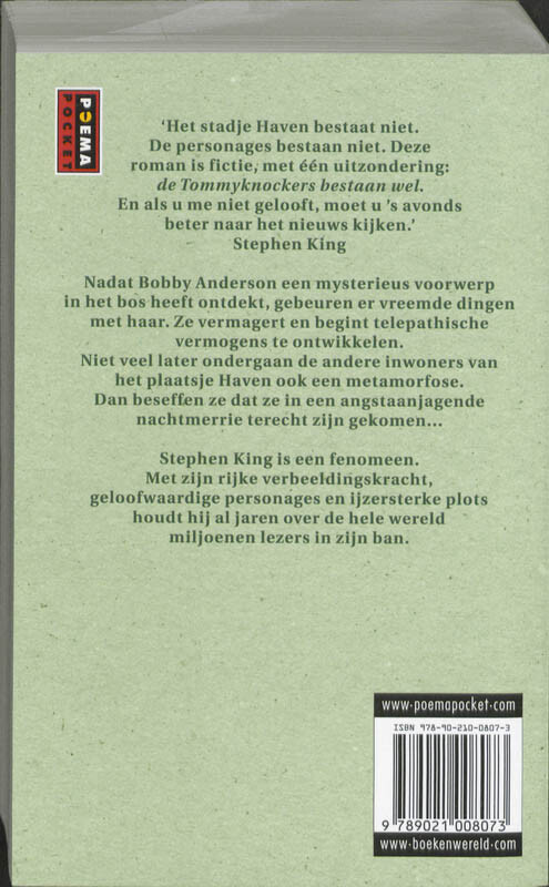 Tommyknockers (De Gloed) achterkant