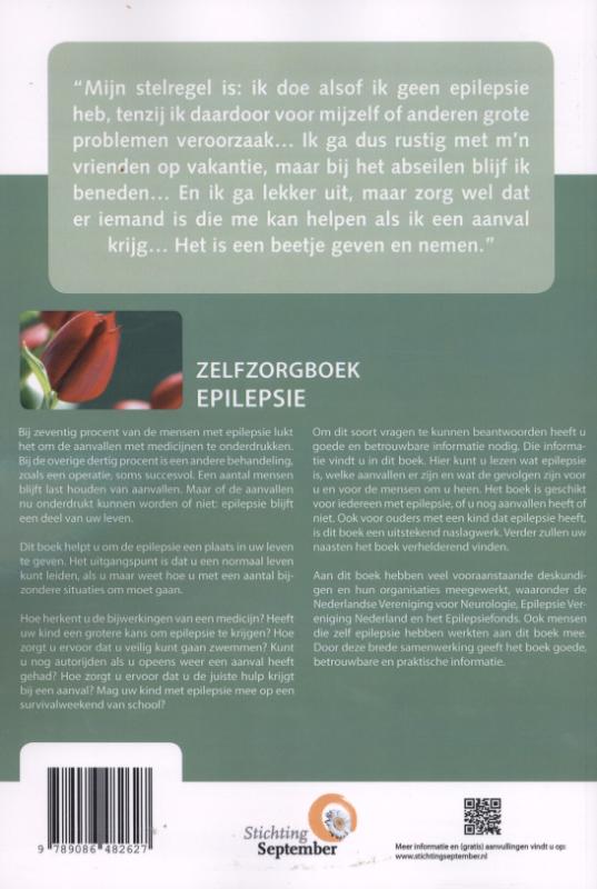 Zelfzorgboeken - Epilepsie achterkant