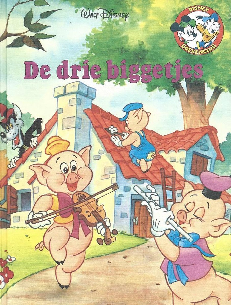 10 drie biggetjes Walt disney boekenclub