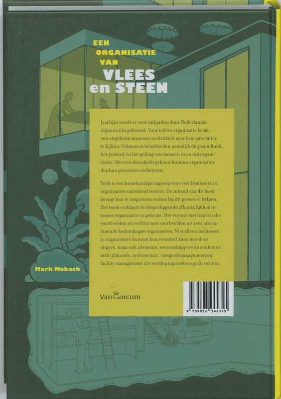 Een organisatie van vlees en steen achterkant