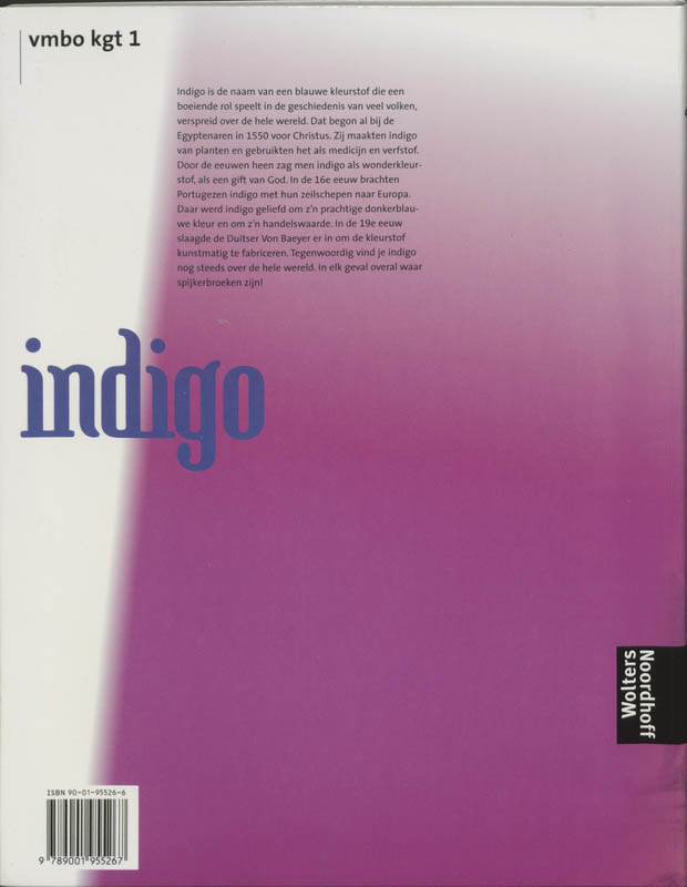 Indigo 1 Vmbo-KGT Informatieboek achterkant