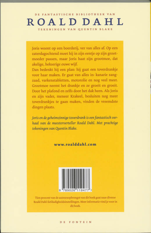 De fantastische bibliotheek van Roald Dahl - Joris en de geheimzinnige toverdrank achterkant