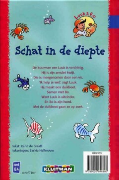 Schat in de diepte / Luuk & Bo (Kluitman) achterkant