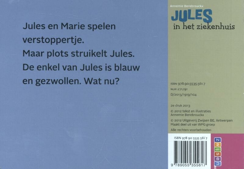 Jules in het ziekenhuis / Jules achterkant