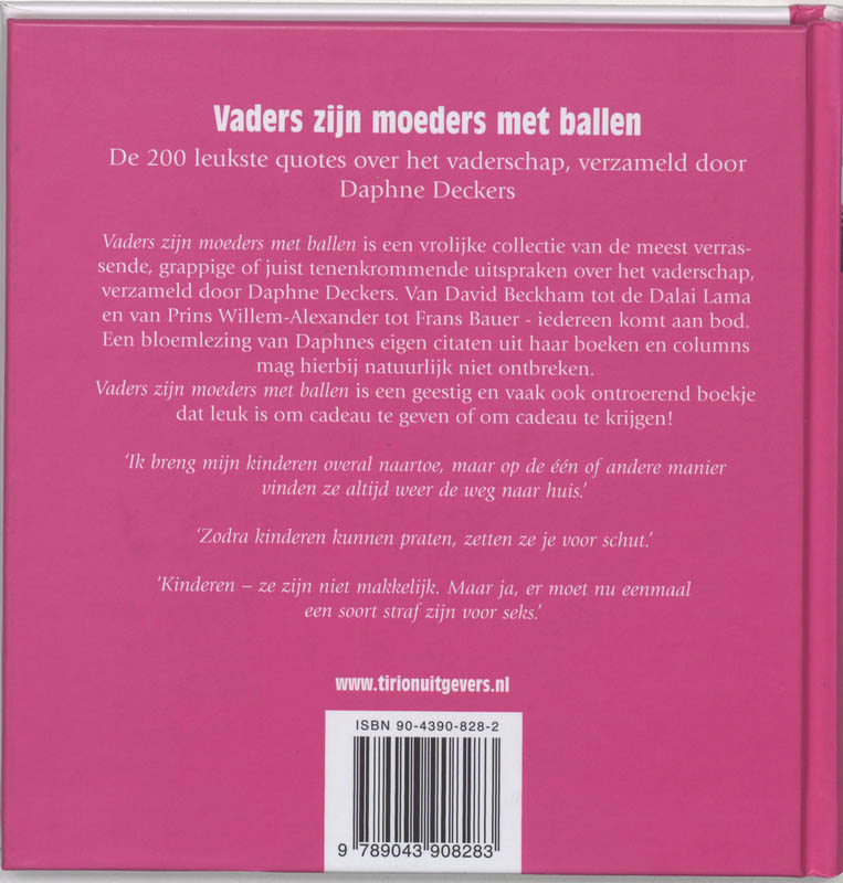 Vaders zijn moeders met ballen Vaders zijn moeders met ballen achterkant