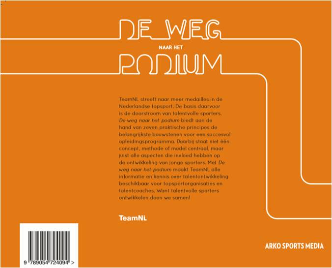 De weg naar het podium achterkant