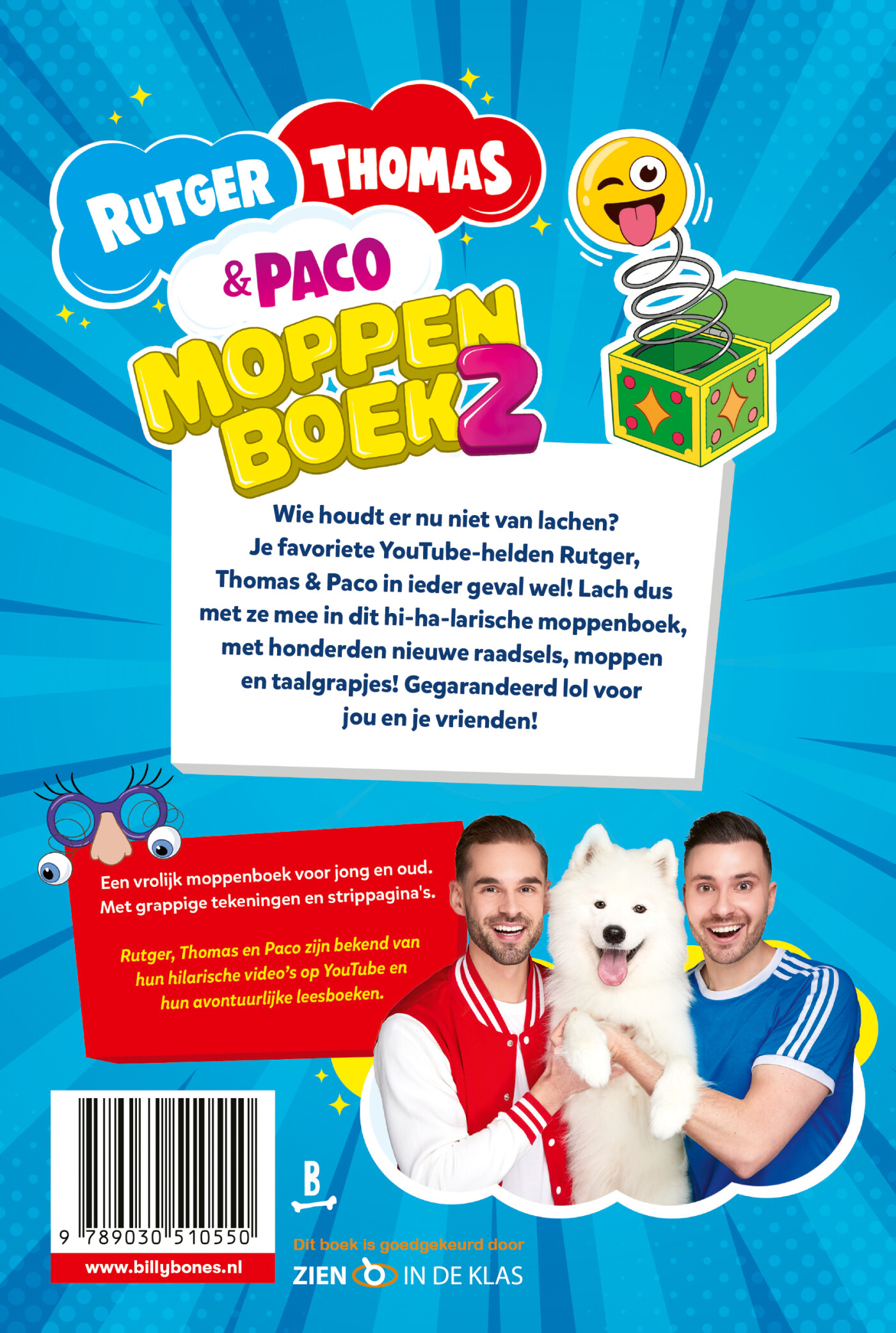 Het Moppenboek van Rutger, Thomas en Paco - Deel 2 / De avonturen van Rutger, Thomas en Paco achterkant