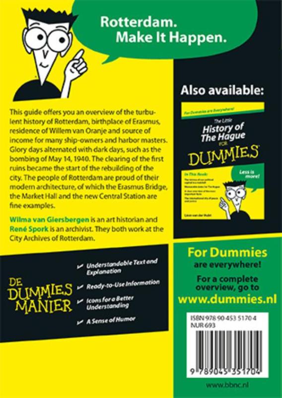 The little history of Rotterdam for Dummies / Voor Dummies achterkant
