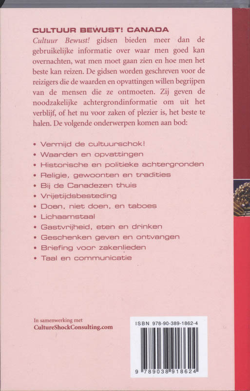 Canada / Cultuur Bewust! achterkant