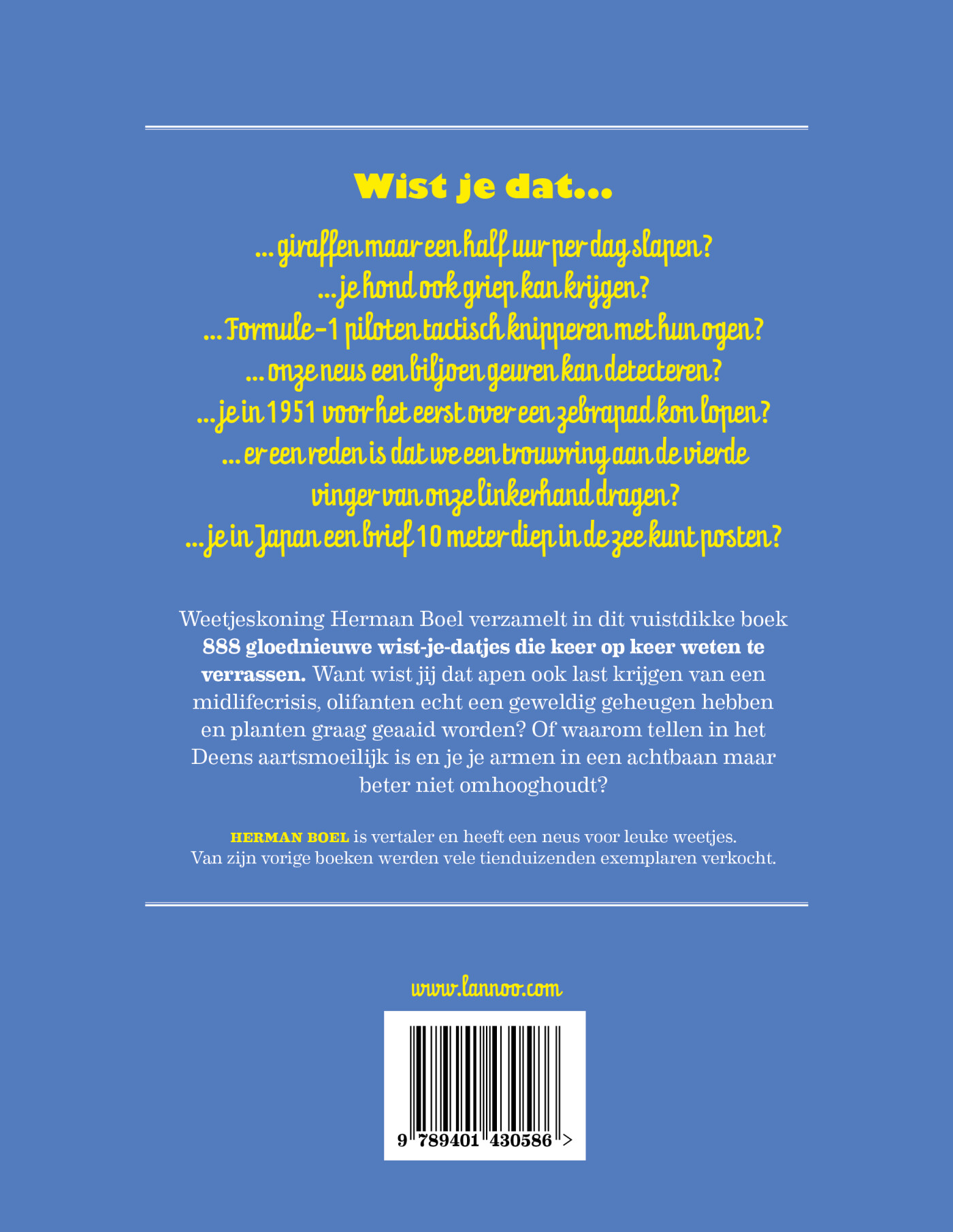 888 weetjes die je snel weer mag vergeten achterkant