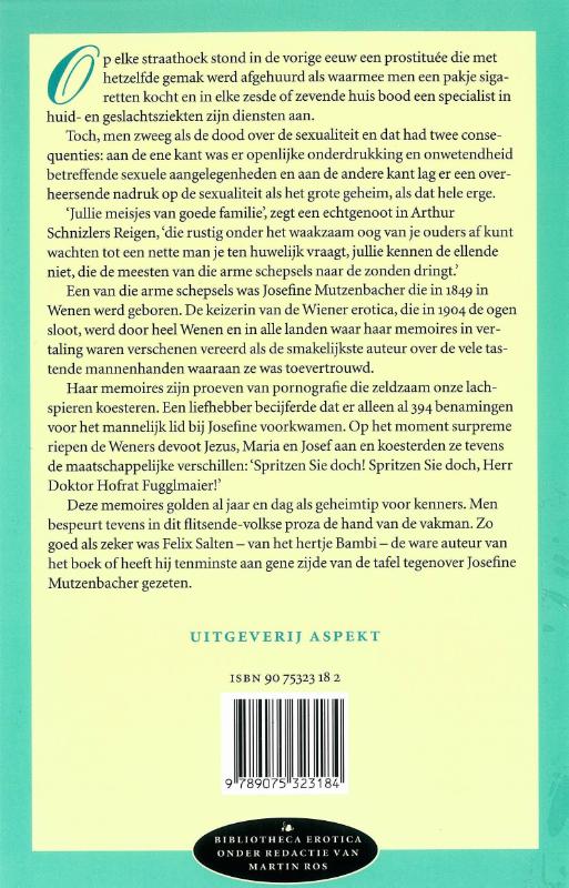 Bibliotheca erotica 2 -   Het leven van een Weense hoer achterkant