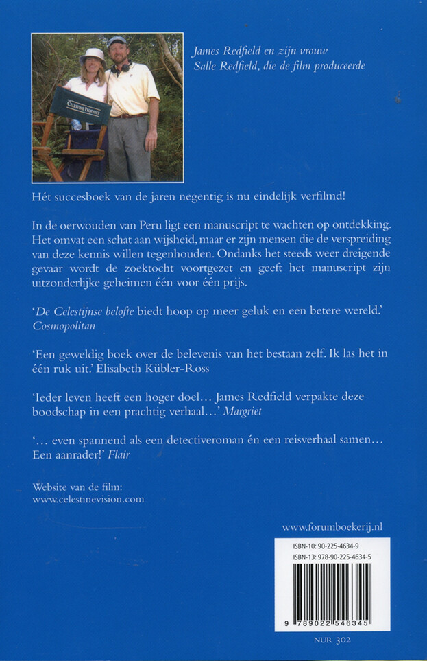 Celestijnse belofte Film editie Celestijnse belofte Film editie achterkant