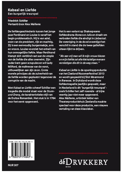 Kabaal en liefde achterkant